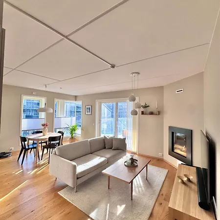 Apartment Spacious In With Fireplace, Balcony And Mountain Views